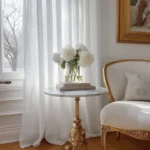3D Textured Voile Sheer Curtains-3