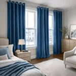 Bedroom Eyelet Velvet Curtains-2
