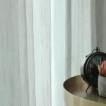 Double Gauze Yarn-dyed Sheer Curtains-1