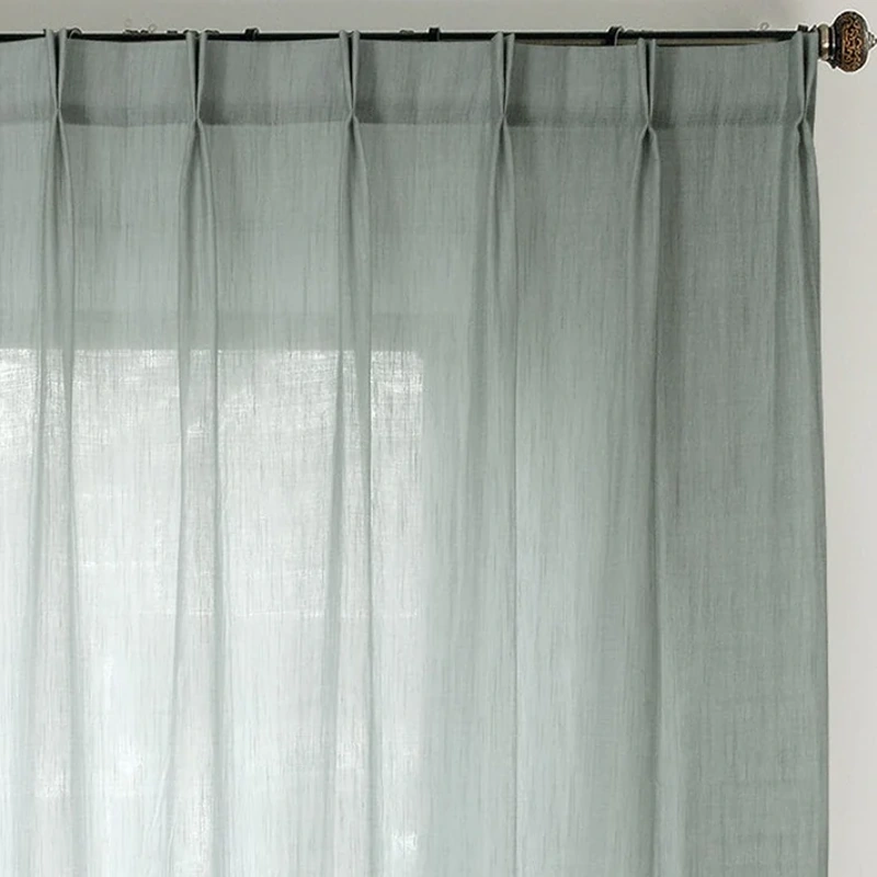 Double Gauze Yarn-dyed Sheer Curtains