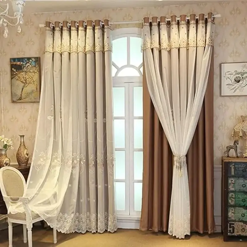 Double Layer Blackout Curtains