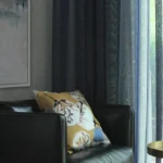 Latte Yarn-dyed Sheer Curtains-1