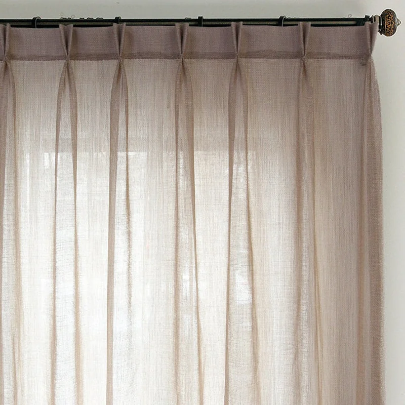 Woven Neutral Sheer Curtains