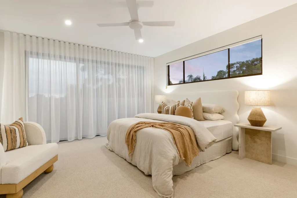 bedroom sheer curtains