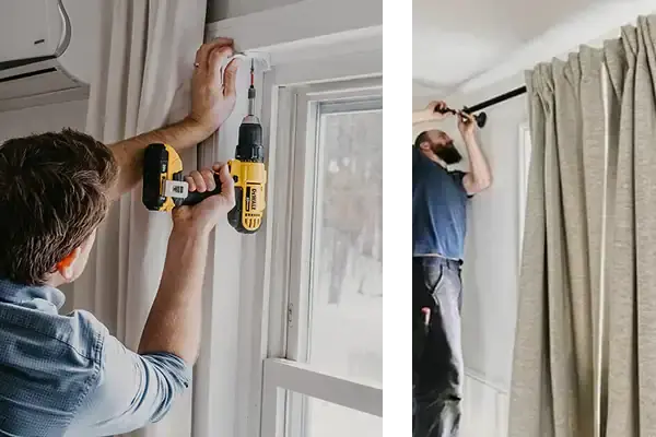 custom installation curtain