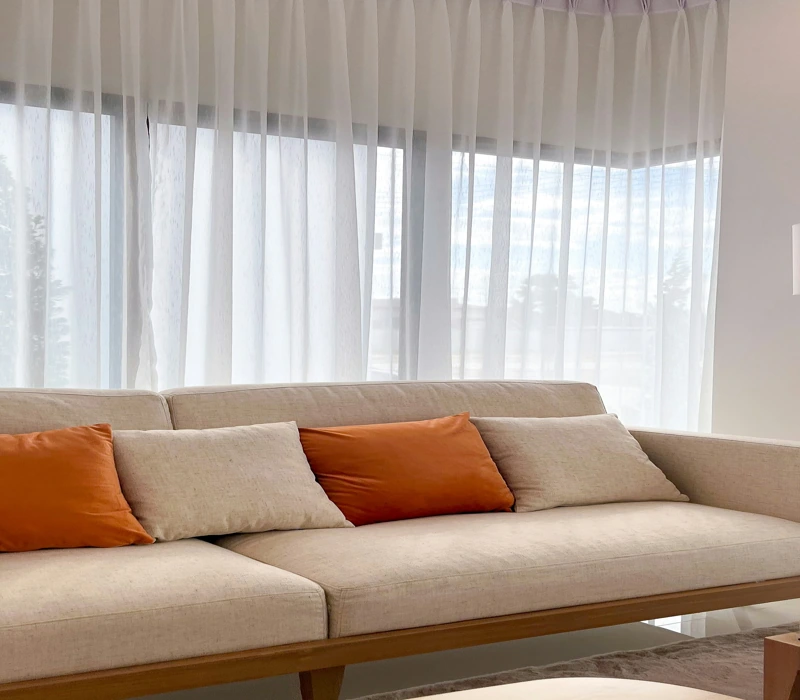 sheer curtains living room